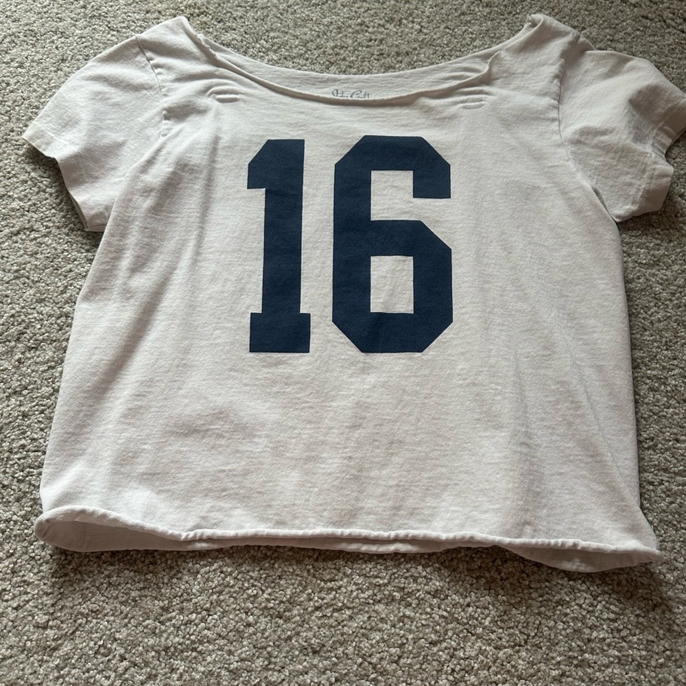 Kids White and Blue Graphic Tee